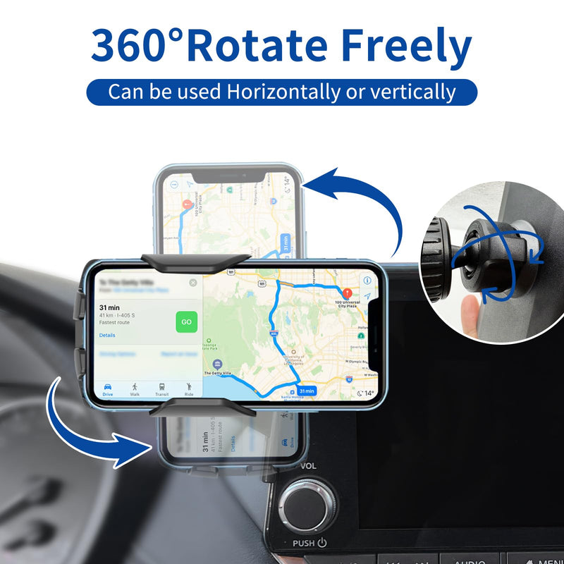 Car Phone Holder for Nissan Rogue 2021-2026 / Sentra 2020-2025 / Altima 2019-2026（8 inch screen），for Smartphone Cradle Auto Accessories Bracket Anti-Shake，360 Degree Rotation，for All Cell Phones