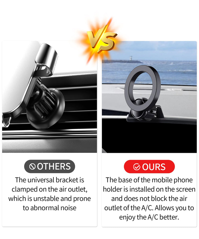 Car Phone Holder for Cadillac XT4 2024-2026, CT5/CT5-V/Optiq/Lyriq 2025-26 | Lyriq 2023-2026 33"Screen Magsafe Accessories Magnetic Cell Phone Mount Clip Compatible with iPhone,3D fit Navigation Bracket for 23-26 Lyriq/25-26 Optiq/CT5/24-26 XT4(33-Inch)