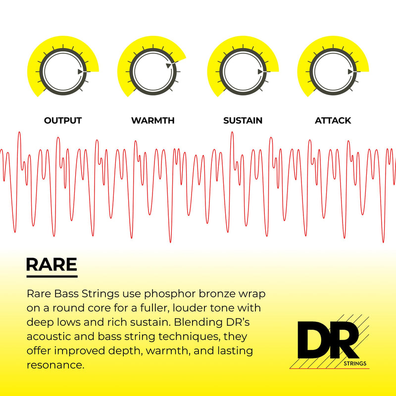 DR Strings Rare- Phosphor Bronze Acoustic5 String Bass 45-125