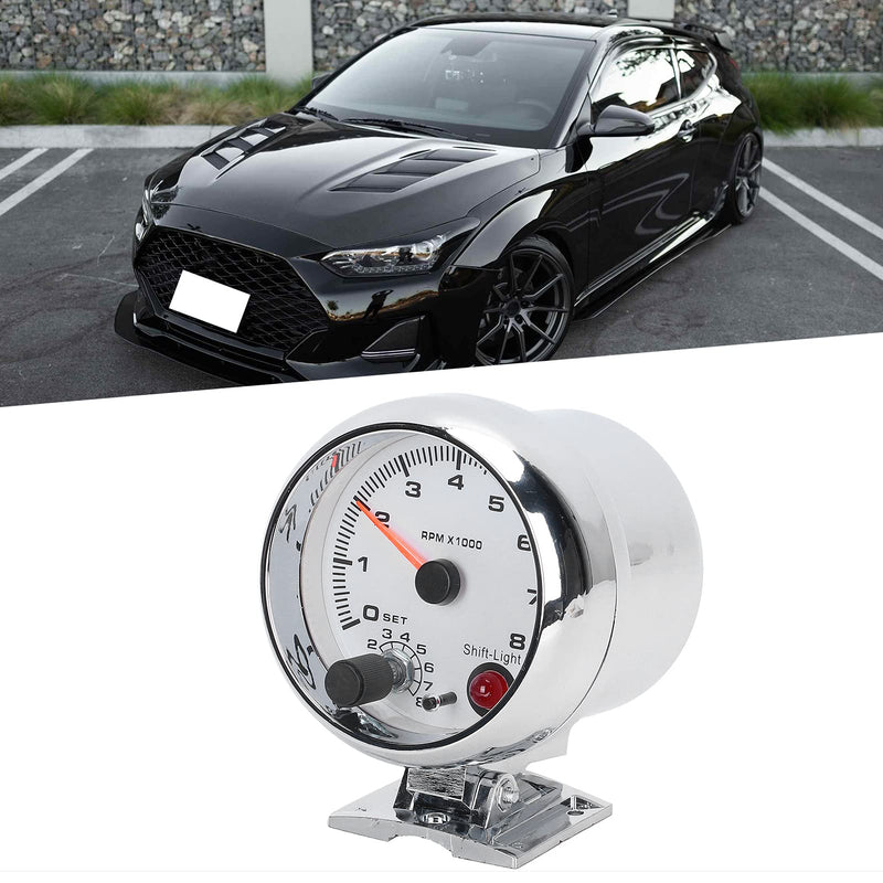 [AUSTRALIA] - Electrical Tachometer 3.75In 0-8000 Rpm 7 Color Background Lights For 4/6/8 Cylinder 12V Gasoline Powered Vehicles 