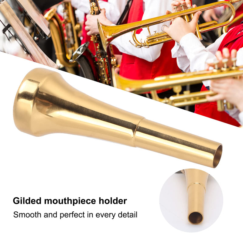 Trumpet Mouthpiece Brass Material Gilded Mouthpiece Holder Trumpet Accessories Trumpet Instruments Mouthpiece Holder for Beginners and Professional Players (5C) 5C
