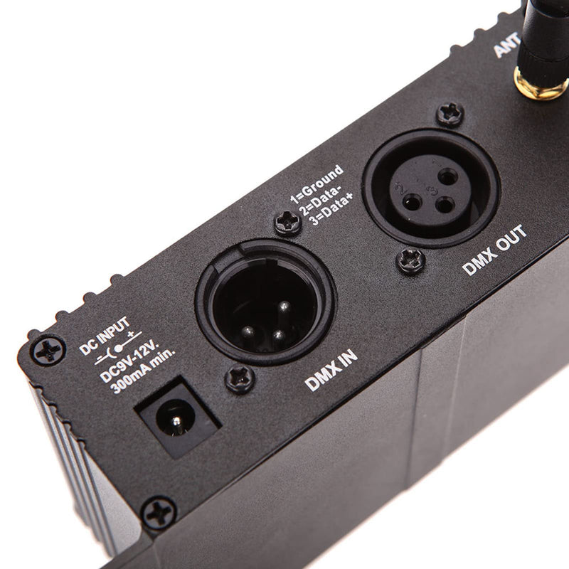 Lixada DMX 512 Controller 2.4G Wireless Transmitter Receiver LCD Display Power Adjustable Repeater Lighting Dimmer Controller for Disco DJ Party Light