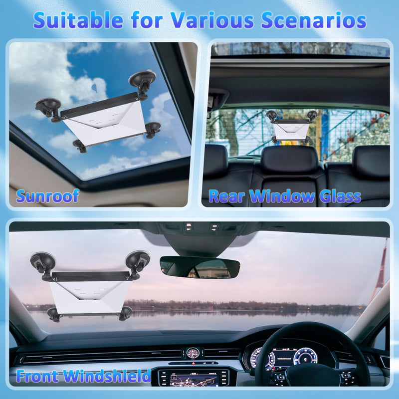 Starlink Mini Car Suction Cup Mount, Strong Adsorption for Car Windows & Sunroofs, Stable Mounting Kit Ensures Reliable Satellite Signal During Vehicle/Boat Travel, Perfect for Road Trips 4 Suction Cups