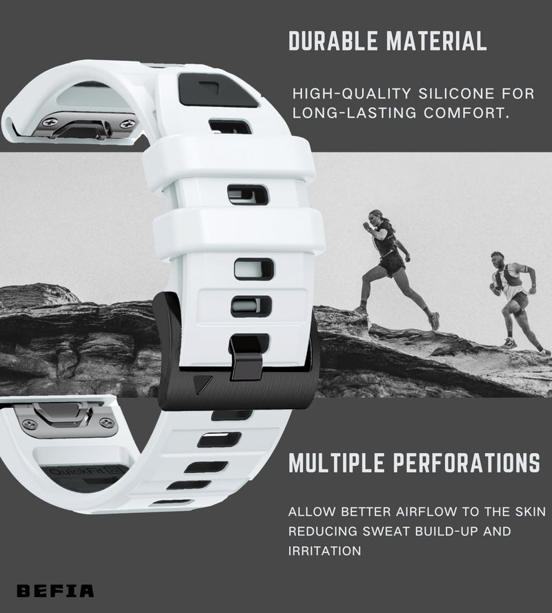 22mm Watch Band for Garmin fenix 8 47mm 5 6 fenix 7 sapphire solar band Quick Fit 22 Watch Bands for Garmin Watch Forerunner 965 955 epix gen 2 47mm Strap Comfort for Men Women Combo_3