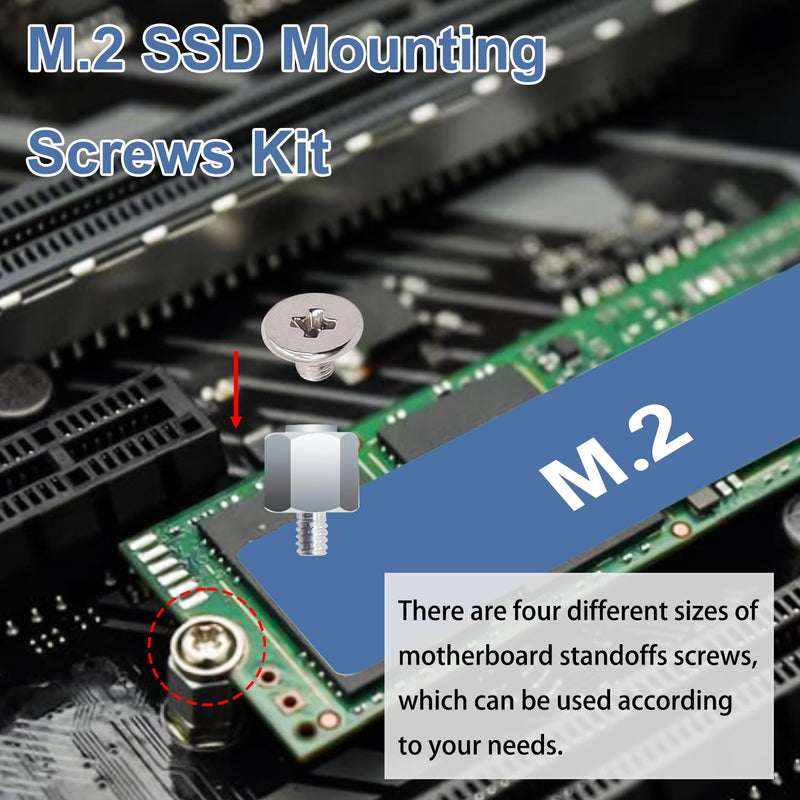 502PCS Computer Screws Assortment Kit Motherboard Standoffs Screws PC Screws + 480PCS M.2 Screws Motherboard Standoffs Screws Computer Screws Assortment Kit