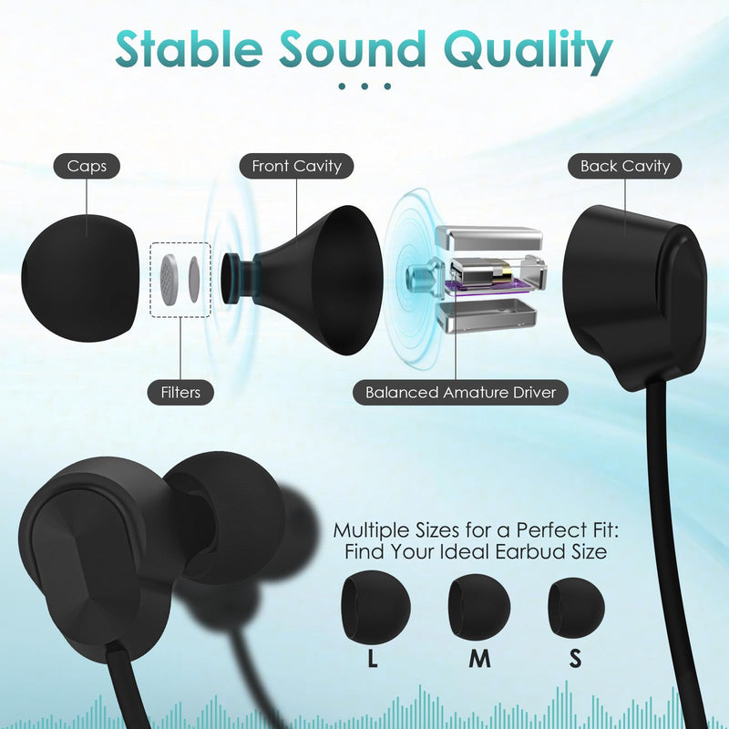 Neckband Bluetooth Headphones, Bluetooth Earbud with 1000H Play Time | Lightweight & Comfortable In-Ear Wireless Earphones with Mic for Sports/Gym/Running/Travel, 1-Year Quality Support, Green