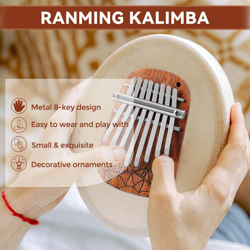 [AUSTRALIA] - 8 Keys Kalimba Mini Kalimba Portable Finger Thumb Piano kalimba 8 key exquisite finger thumb piano for Music Lovers and Adults Christmas Gifts Medium Single 