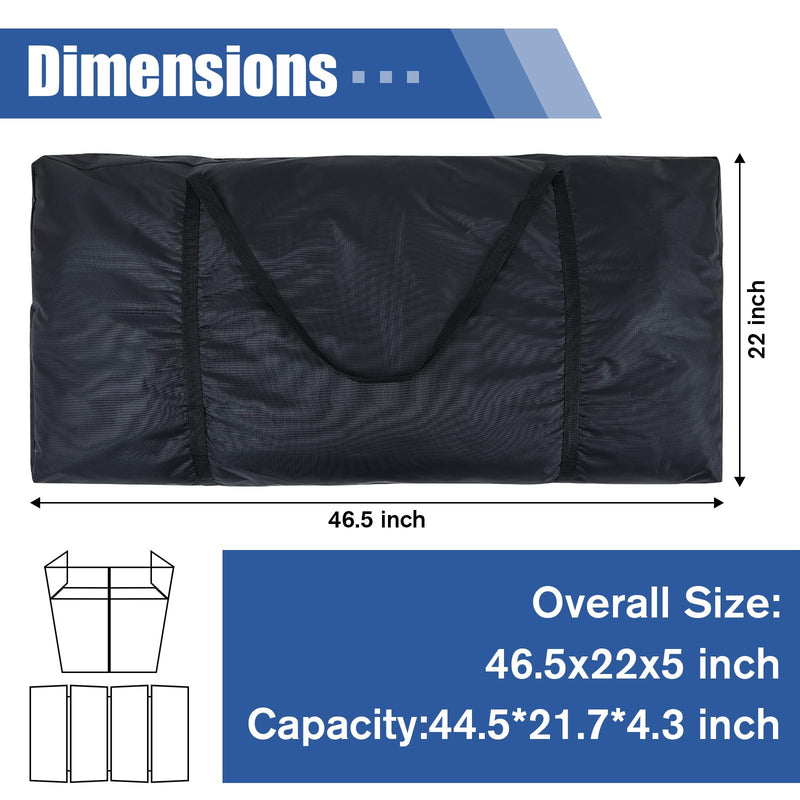 [AUSTRALIA] - DJ Booth Carrying Bag DJ Facade Panel Carry Bag Black DJ Bag Facade Bag Reinforced Replacement, 46.5 x 22 x 4.7'' 