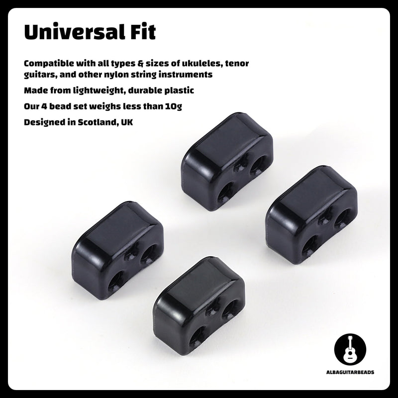 in Black gloss for Ukulele, for Nylon Ukulele Strings
