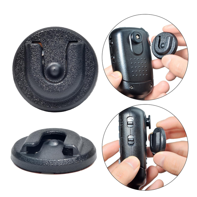 [AUSTRALIA] - Universal Ham CB Radio Microphone Hanger, Round Knob Mic Holder Mount with Adhesive Back for Motorola HLN9073B CDM1250 CDM750 GM300 M1225 GM3688 GTX800 Kenwood TK768G TK868G TM471A Two Way Radios Adhesive Back Version(Pack of 1) 