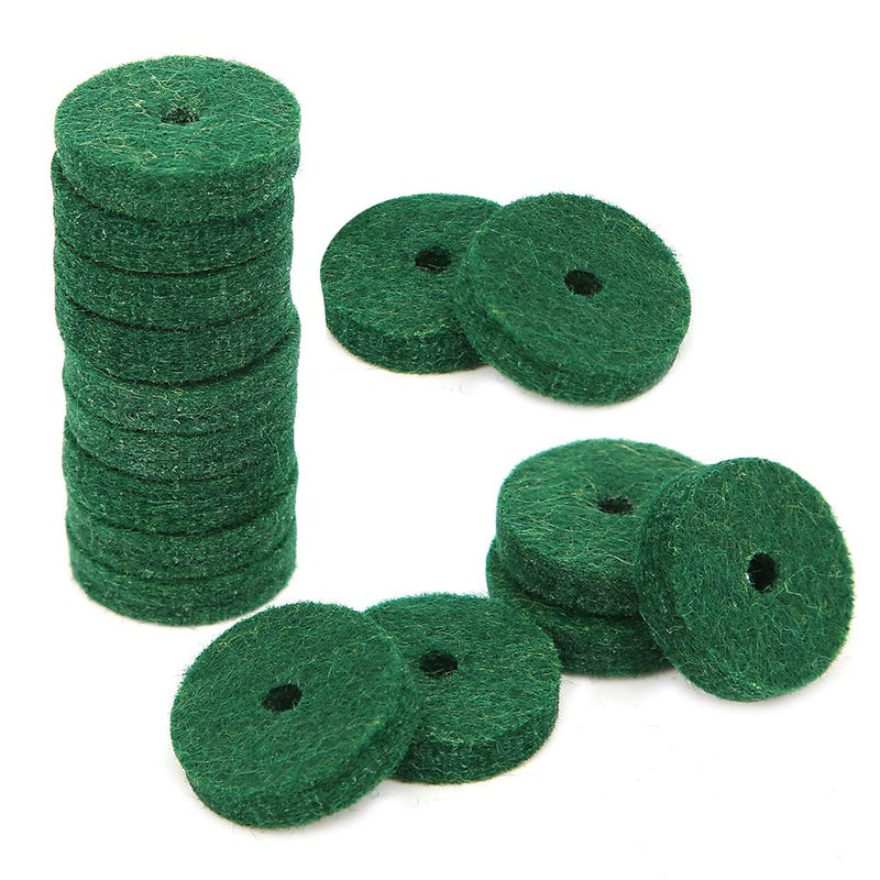 Piano Felt Pad 180PCS 22mm Dia Pure Wool Round Keyboard Balance Washers Piano Parts Replacement (Green)