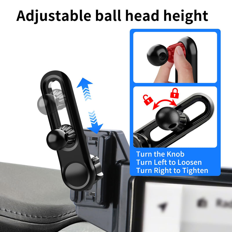 Car Phone Holder for Toyota Sequoia 2023-2025 & Tundra 2022-2025 Accessories 14-inch Screen，Car Mount，[Strongest Magnets] 360° Rotation [Extended Arm]，Compatible with All Cell Phones