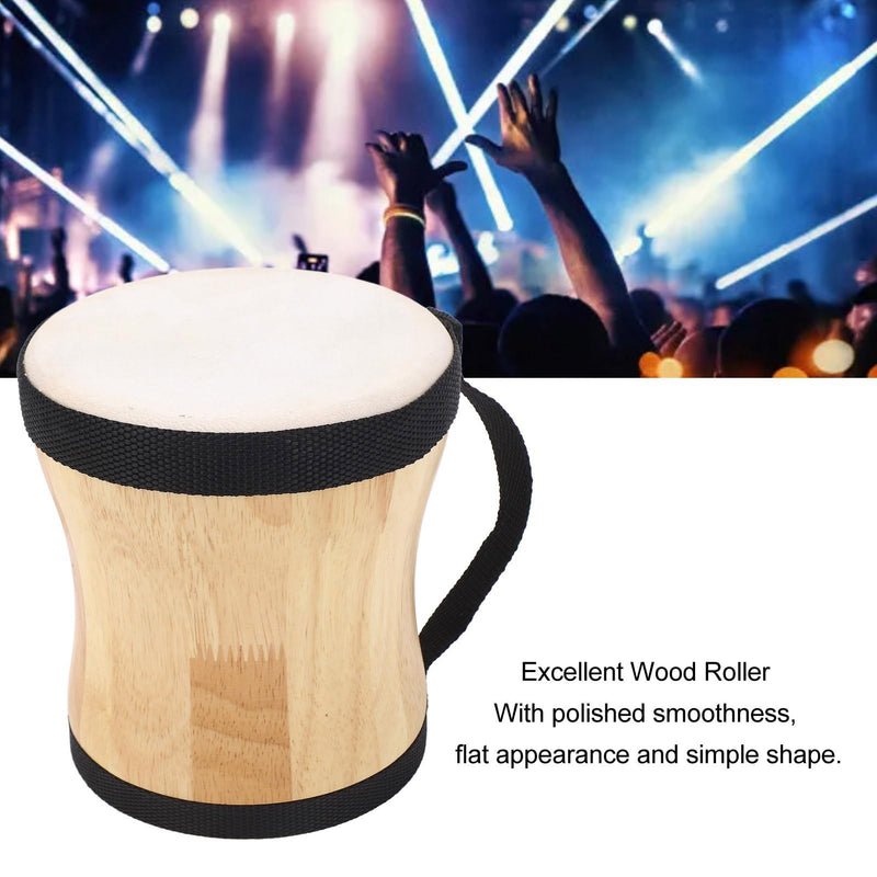 Hand Drum Kit Sheepskin Top Bongo Percussion Drum for Performances Parties Music Festivals (Black) Black