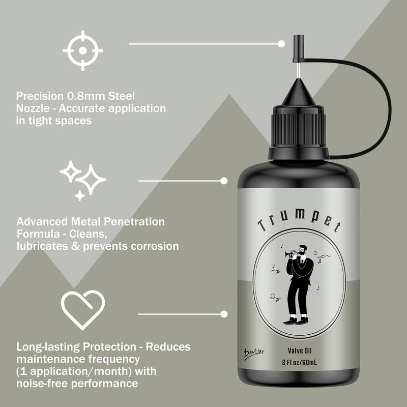 [AUSTRALIA] - Complete Trumpet Care Kit - Includes Polishing,Valve Oil,2 Cleaning Cloths,Slide Grease,and Cleaning Brush Regular 