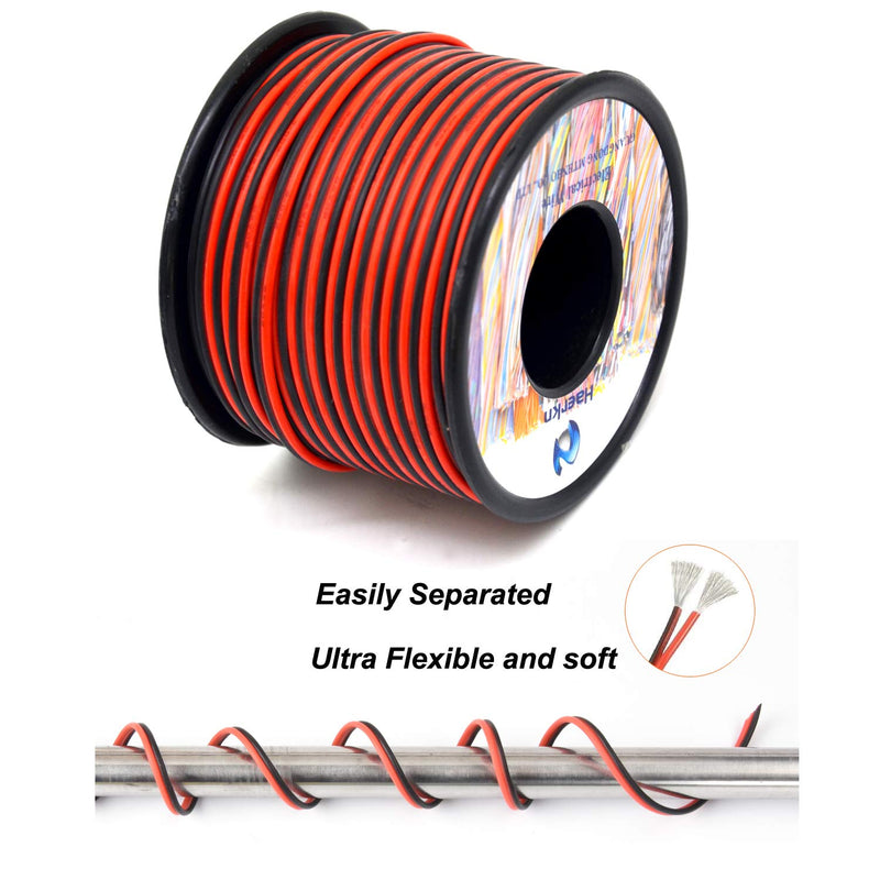 [AUSTRALIA] - 20awg 2 x 0.5 mm² Silicone Electric Wire Cable Oxygen-Free High Temperature Resistant Stranded Tinned Copper Wire, 2 x 30 Metres 20awg/0.5mm² 