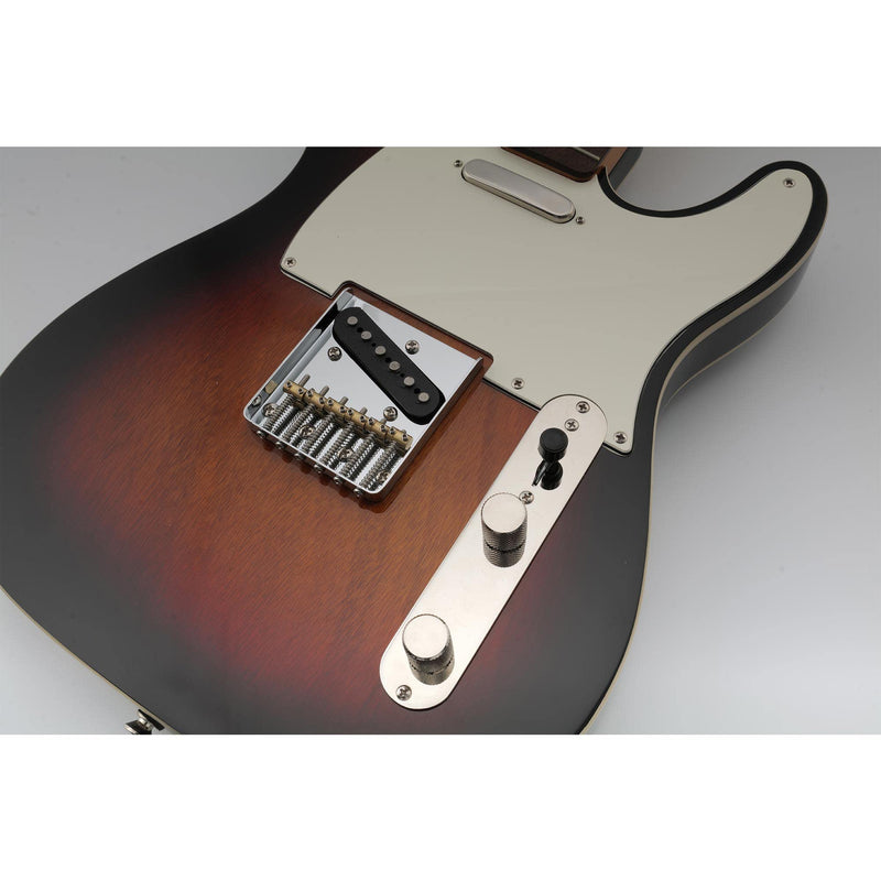 Musiclily Pro 54mm Vintage Telecaster Bridge with Barrel Brass 6-Saddle for Squier and Import Tele Style Electric Guitar, Chrome