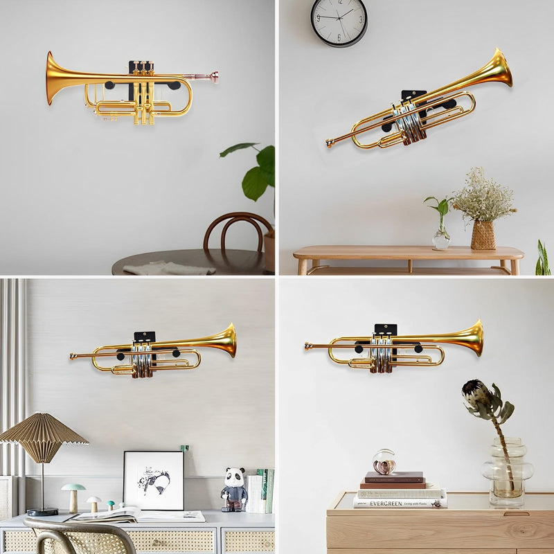 Trumpet Stand, Trumpet Wall Mount ,Adjustable Trumpet Holder for all Trumpets Including Piccolo and Pocket Trumpet