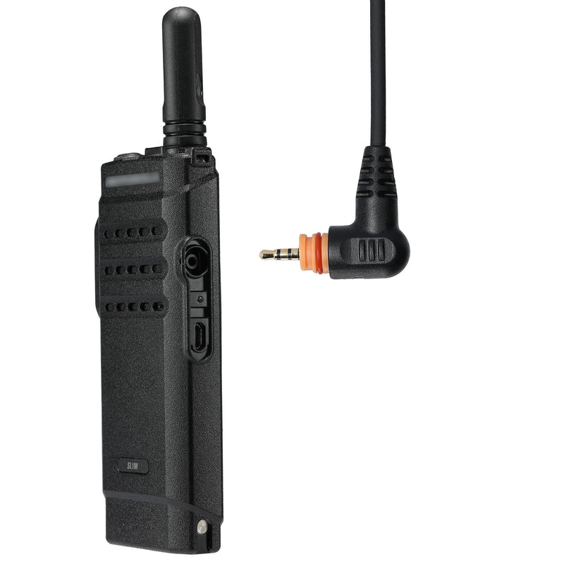 【2 Pack】 SL300 Earpiece Compatible with Motorola Walkie Talkie, SL7550 SL7580 SL7590 SL4000 SL3500e SL1K SL1M Radio Headset Mic PTT with Acoustic Tube +2 Earmolds+2 Eartips Motorola-SL300 2 Pack
