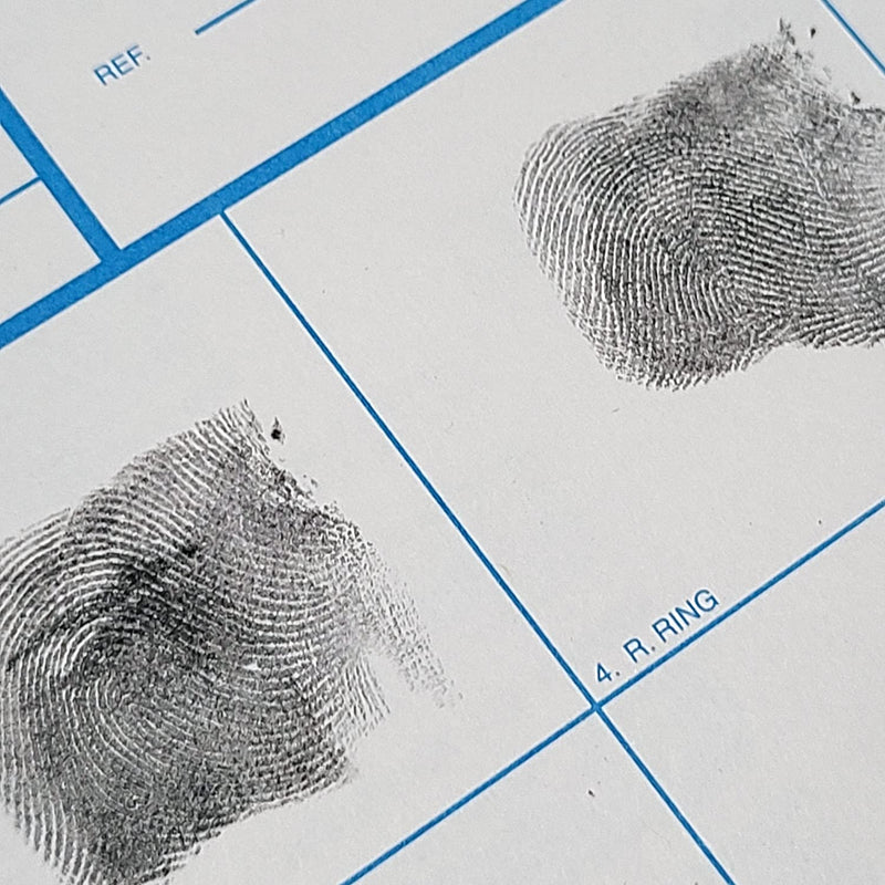 Crime Scene FD-258 Fingerprint Kit: Five Cards, Ink and Directions for use (Full) Full