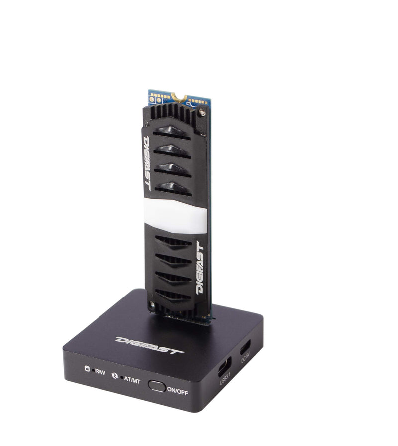 M.2 NVMe SSD Docking Base, USB3.2 GEN2 Type-C (10 Gbps), Lightweight, Portable Design - Black Black-DX2
