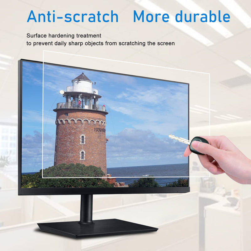 YINOVEEN 24 Inch Anti Blue Light Screen Protector | 16:9 Aspect Ratio, Standard/Curved Monitor, Touchscreen Compatible, Eye Protection Filter