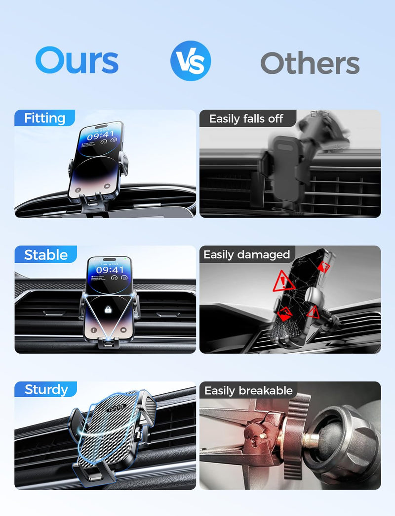 Car Phone Holder for Benz ML 2012-2015 Accessories,Ultra-Stable Clip with Anti-Shake,360° Rotation Smart Phone Mount