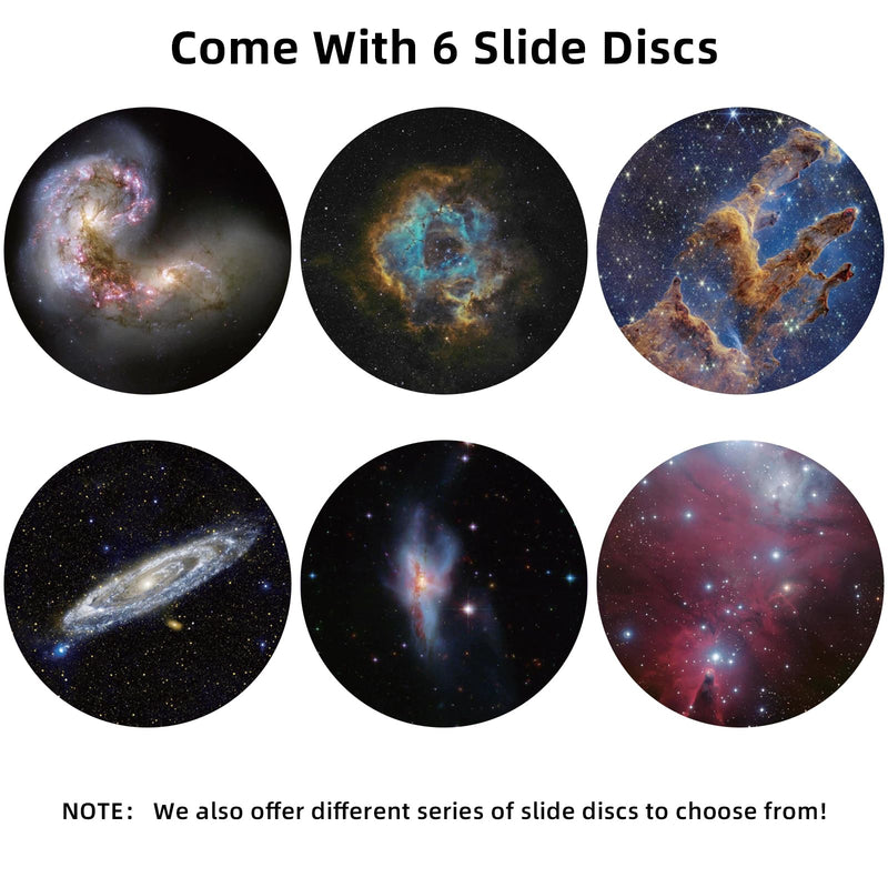 [AUSTRALIA] - Realistic Discs - Discs for Ainael Meteor and Galaxy Projector, 5k Ultra HD Slide for Home Planetarium, 6 Discs Set Without Projector (Nebula 3) 