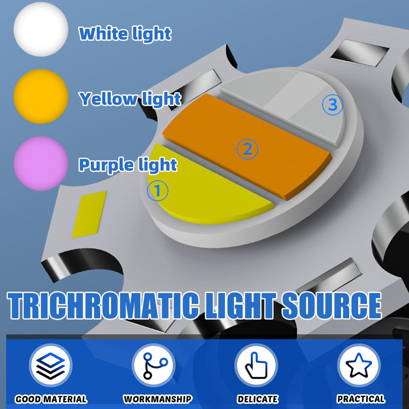 Diagnostic Light Pupil Light, 3-Colour Light, Rechargeable USB, Portable LED Pen Lamp with Pocket Clip, Pupil Light, Emergency Service for Nurses, Students, Doctors