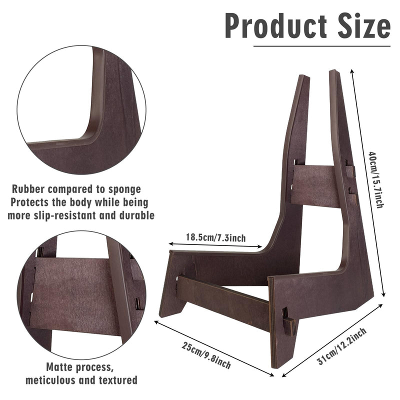 Cello Stand, Cello Support Holder made of wood with Rubber Protection Detachable Portable Musical Instrument Stand for 1/8-4/4 Cellos Guitars Electric Bass Electric Guitar Stand Cello Stand