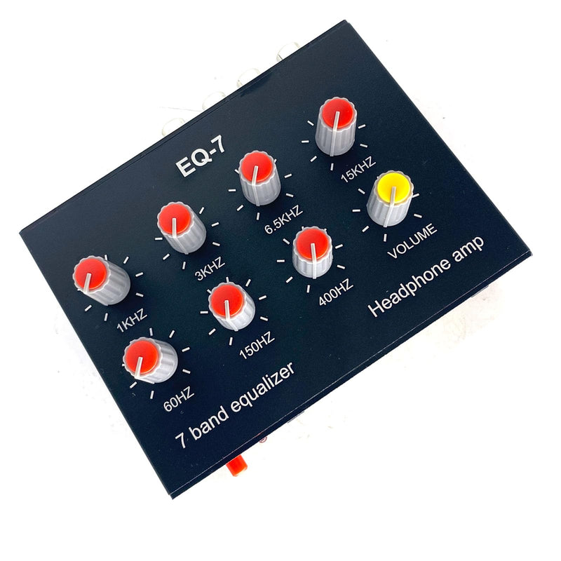 [AUSTRALIA] - EQ-7 Audio Signal Headset Amplifier 7-Band EQ Equalizer 2 Channel Digital Sound Equalizer +12V Power Adapter 