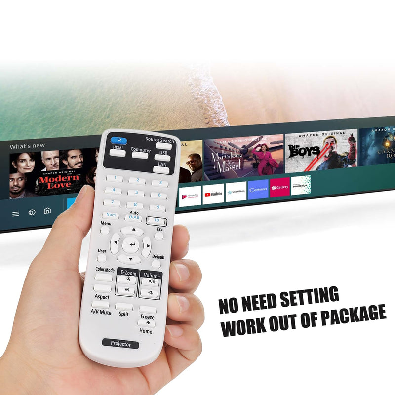 [AUSTRALIA] - Projector Remote Control 2198635 for Epson 880 EX3280 VS260 EX5280 EX9230 PRO EX9240 EX7280 EX10000 BRIGHTLINK 725Wi 735Fi 1485Fi+ 1485Fi POWERLITE 118 119W 720 992F E10+ Projector Remote Controller 