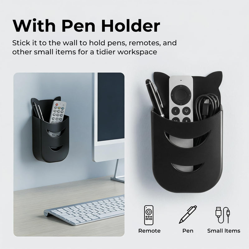 2-Pack Magnetic Monitor Connector with Pen Holder Magnetic Monitor Alignment Clips for Flat or Curved Computer Monitors Screen Strong Adhesive Magnetic Monitor Connection Bracket for Closing the Gap