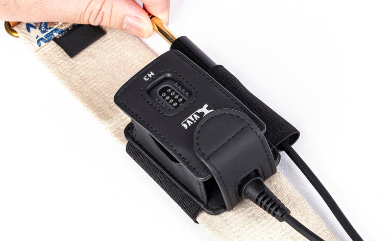 H3 Transmitter Holder for A58 and P58 Guitar Wireless Systems,with ¼” TS male to ¼” TS Female Adapter Black H3 holder