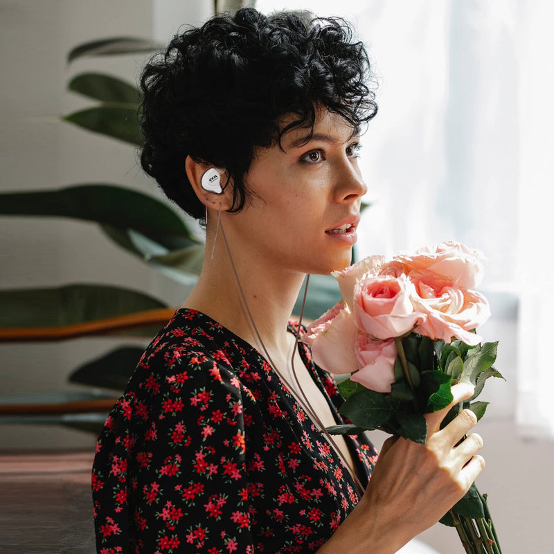 CCA C10 in Ear Monitor Headphone 10 Hybrid Drivers Wired Earbud 4BA 1DD HiFi IEM Earphones Stereo Noise Isolating Earphone with Detachable Cable for Musicians Singers Audiophiles (Black, Without Mic) Black