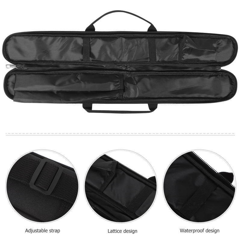 VICASKY Lightweight Handbags Accessories Accessory - Bamboo Flute Bag Storage Lightweight Handbags USA Accessories Accessory Case Carrying Pouches Black