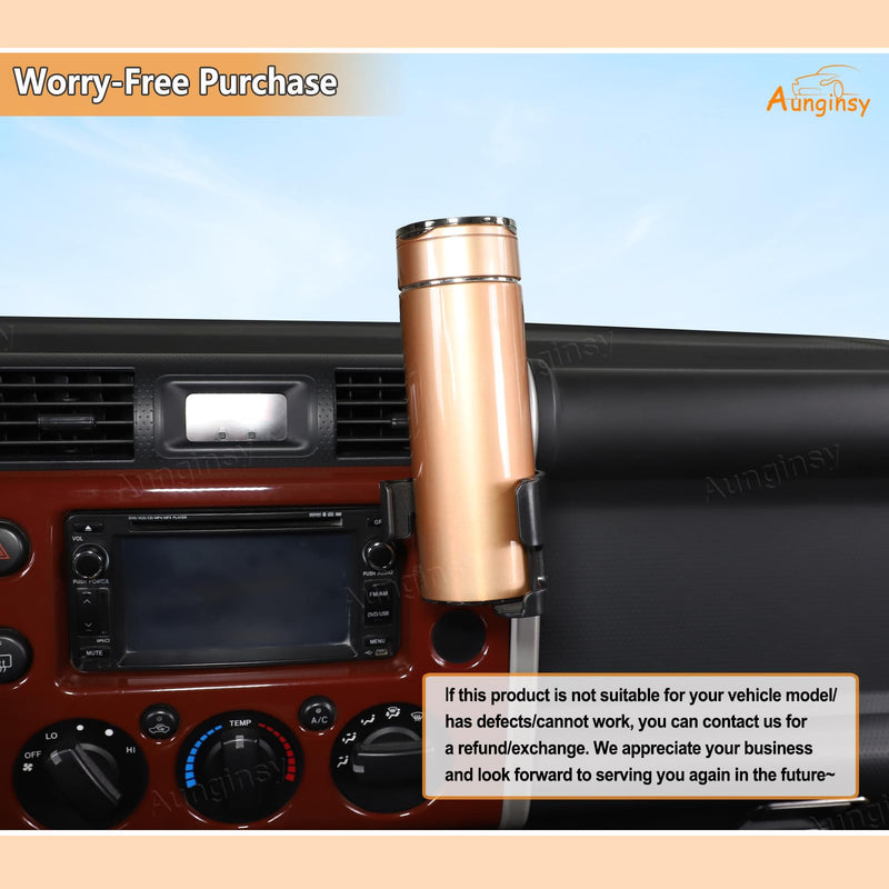 Aunginsy Phone Mount Compatible with Toyota FJ Cruiser 2007-2021 Car Cup Holder Center Console Air Outlet Vent Cell Phone Holder Dashboard Clip Panel Handsfree Mobile Phone Cupholder Stand Accessories Type F