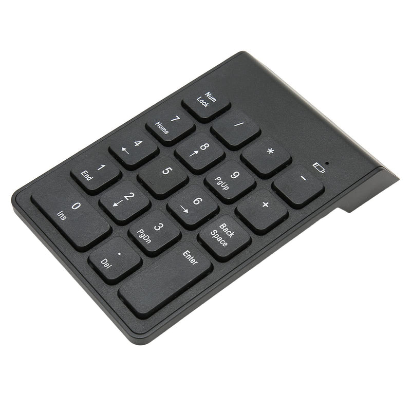 2.4G Wireless Numeric Keypad with Chocolate Keys, 18 Keys Plug and Play Number Numpad for Bank Accountant, Ergonomic Slim Design, USB 2.4GHz