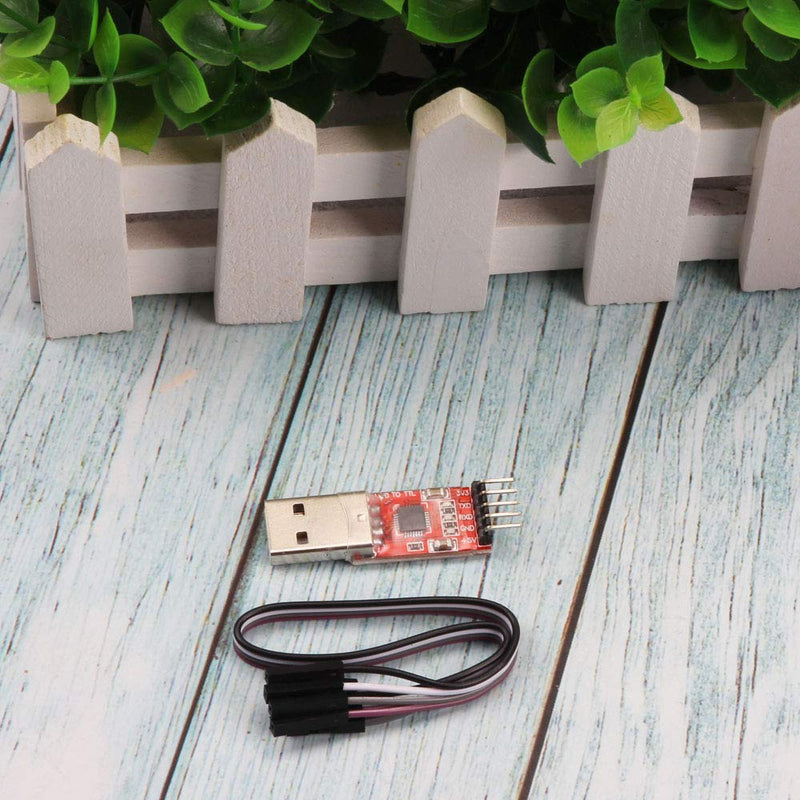 Ximimark 4Pcs USB 2.0 to TTL UART 5PIN Module Serial Converter CP2102 STC PRGMR Free Cable