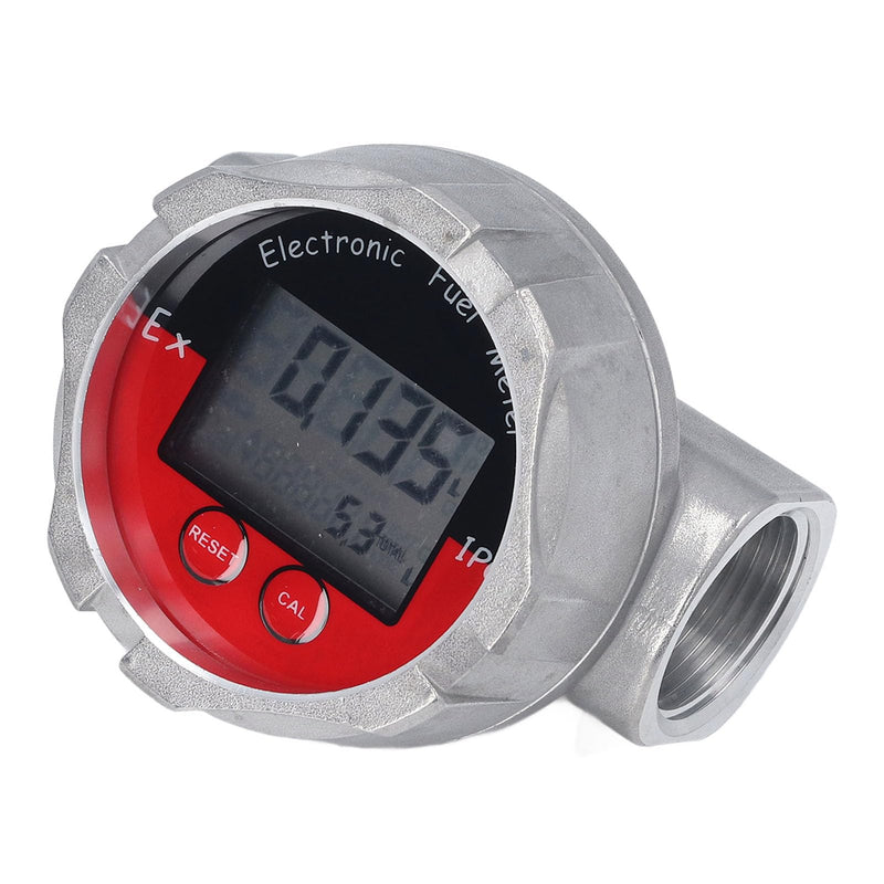 1 Inch Stainless Steel Flow Meter, Turbine Meter, Electronic Digital Flow Meter, Stainless Steel, Liquid Water, Petrol, Kerosene, Oil