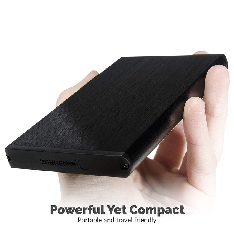SABRENT Ultra Slim USB 3.0 to 2.5-Inch SATA External Aluminum Hard Drive Enclosure [Black] (EC-UK30) black