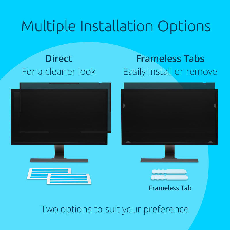 Kensington 21.5 inch Computer Privacy Screen for Desktop, 16:9 Widescreen Monitor, FP215W9 Anti-Glare Blue Ray Reduction Computer Privacy Filter, Matte and Glossy Viewing Options, K55415WW 21.5" (16:9)