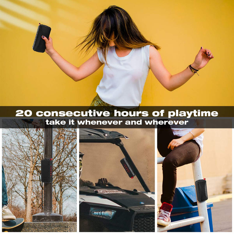 Pro Portable Magnetic Bluetooth Golf Speaker Wireless Waterproof IPX6/Shockproof 3rd Generation Magnetic Golf Speakers for Golf Cart 24Hour Battery Golf Accessories Golf Gifts(TWS & SD Card function) TWS & SD Card function