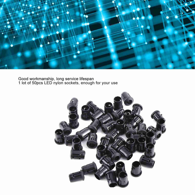 [AUSTRALIA] - 50pcs Diode Holder 5 mm LED Lamp Holder Diode Holder Light Emitting Diode Holder Clip 5mm 