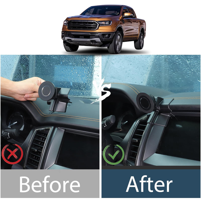 Lcojicep Mobile Phone Holder the Navigation screenCompatible with Ford Ranger 2015-2021 Car Phone Mount Accessories, Central Control Vent Mobile Phone Holder (Left Style E) Left style E