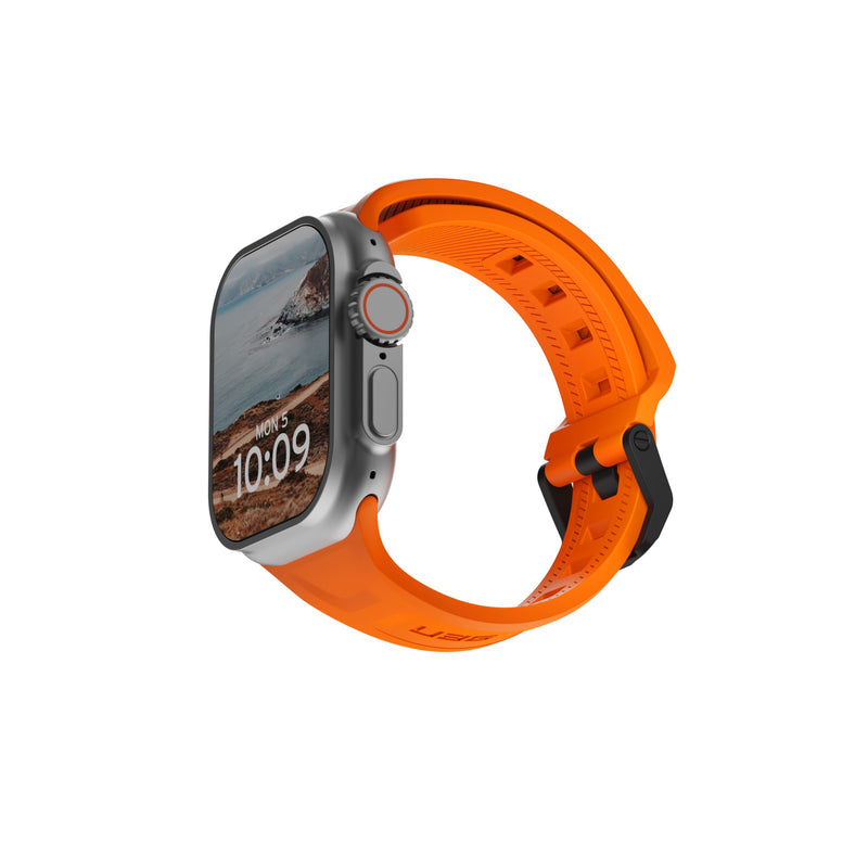 URBAN ARMOR GEAR UAG Compatible with Apple Watch Band 49/46/45/44mm & 42/41/40mm iWatch Series Ultra 3/Ultra 2/Ultra/4-11/SE3/SE2/SE Scout Watch Strap Orange Casual Solid