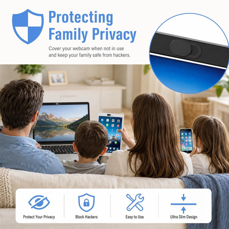 Webcam Cover 6 Pack Ultra Thin Camera Privacy Slide for Laptop Computer