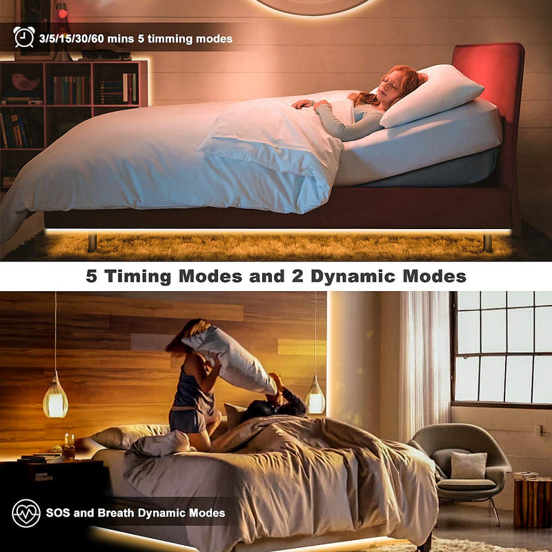 MY BEAUTY LIGHT LED Strip Lights Warm White,32.8ft Dimmable LED Light Strip with RF Remote,600 Bright 3000K 2835 LEDs,Plug-in Adhesive Rope Lights with Timing Mode for Living Room Bedroom Kitchen 32.8ft