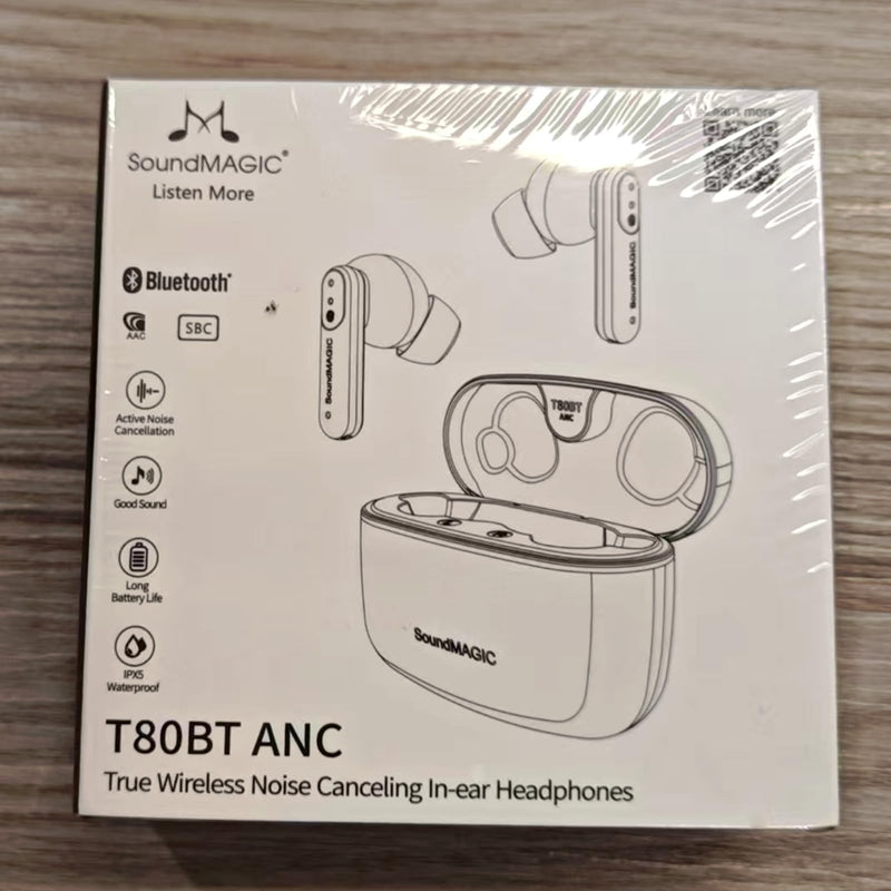 SoundMAGIC T80BT True Wireless Earbuds, Hybrid ANC, HiFi, Clear Calls, Pink | Comfortable noise reduction, Rich layered stereo, Pressure-free wear, 25hr battery, IPX5 waterproof, Seamless dual pairing