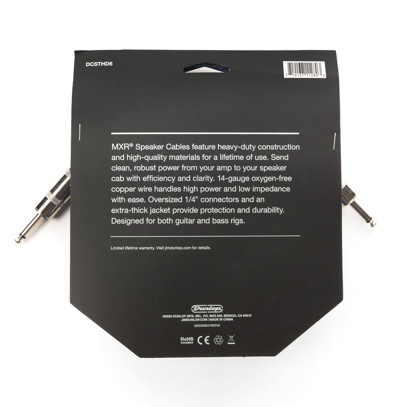 MXR Heavy Duty TS 1/4 Inch Speaker Cable 6 ft|1.8 m (DCSTHD6)