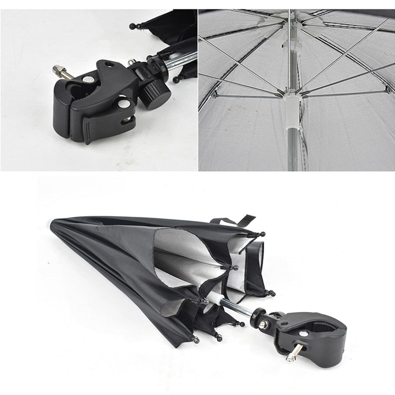 50CM SLR Camera Umbrella, Rainy Day Photography SLR Camera Umbrella Adjustable Rain and Sun Protection Outdoor (Black)